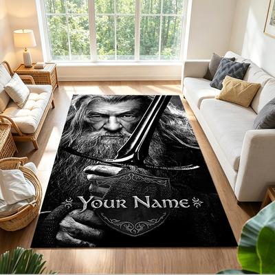 Lord Rings Customize Your Name Carpet Suitable for Decorate Room Bedrooms Living Rooms Dormitory Anti-slip Rug Office Home Decor
