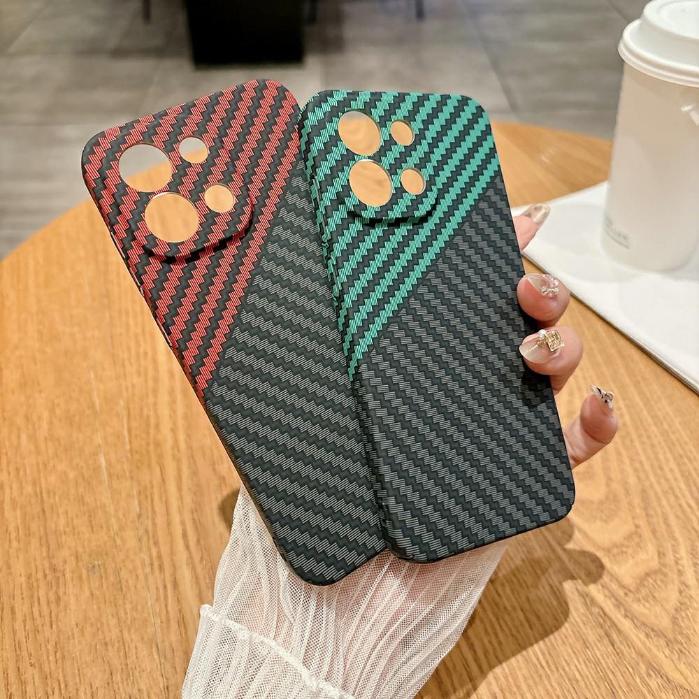 For OnePlus 13T 5G Case Hard PC Phone Cover Carbon Fiber Texture Drop Proof