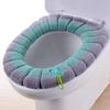 1Pc Bathroom Toilet Seat Cover Soft Warmer Washable Mat Cover Pad Cushion Seat Case Toilet Lid Cover Accessories Bath Home