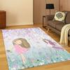 Ballet Girl Ballerina Fairy Cartoon Cute Child Carpet for Playroom Bedroom Living Room Sofa Doormat Decor Home Rugs for Bedroom