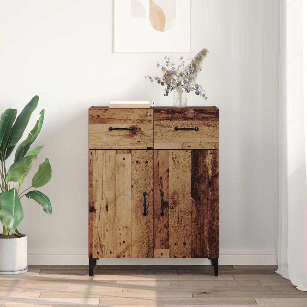 Sideboard Reclaimed Wood 69.5 X 34 X 90 Cm Engineered Wood