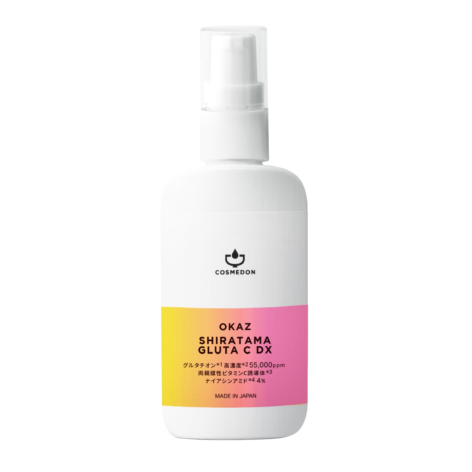

CosmeDon Okazu Shiratama Glutathione 100% Pure Glutathione Serum 10,000ppm~55,000ppm Vitamin C Derivative APPS Face Serum for Brightening Skin, Made