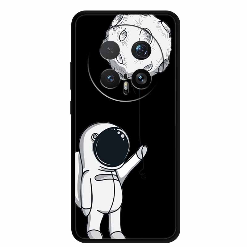 Cartoon Case For Honor Magic8 Pro 5G Case Black Silicone TPU Soft Back Cover For Honor Magic8Pro 2025 Case Shockproof Funda Para