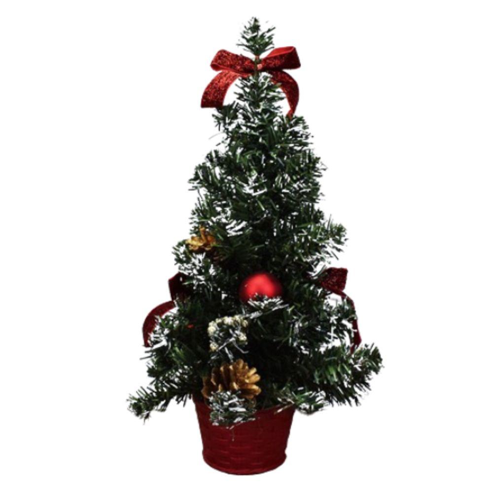 

Пластиковая мини-елка для рабочего стола 20/30/40 см елочные украшения для офиса отеля 40cm красный