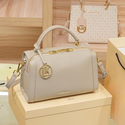 Leather Handbag Women's Niche High-end Summer One-shoulder Crossbody Boston Pillow Bag
