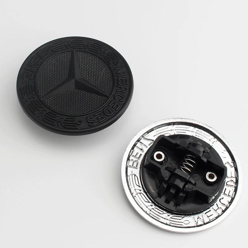 Car Metal Flat Hood Emblem Front Badge Logo Sticker For Mercedes Benz W212 W213 W205 W177 W247 W176 CLS CLA CLK CLG GLS CK1