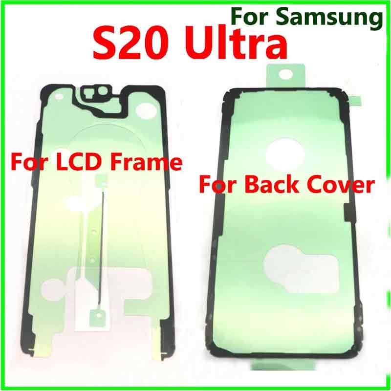 Back Battery cover LCD Adhesive Glue Tape For Samsung Galaxy S20 Plus Ultra + Back Battery Cover Adhesive Sticker