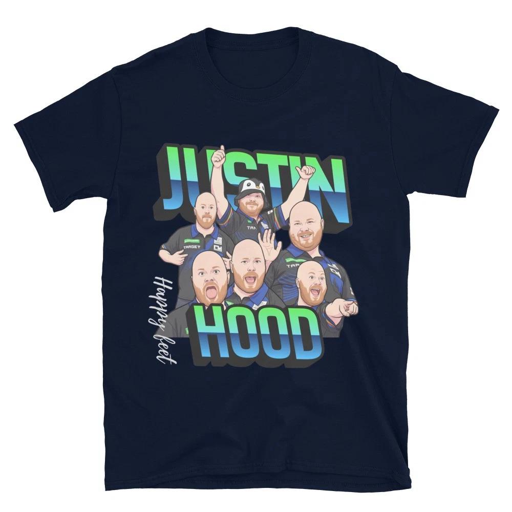 

Justin Hood Dartplayer Happy Feet Unisex T-Shirt S разноцветный