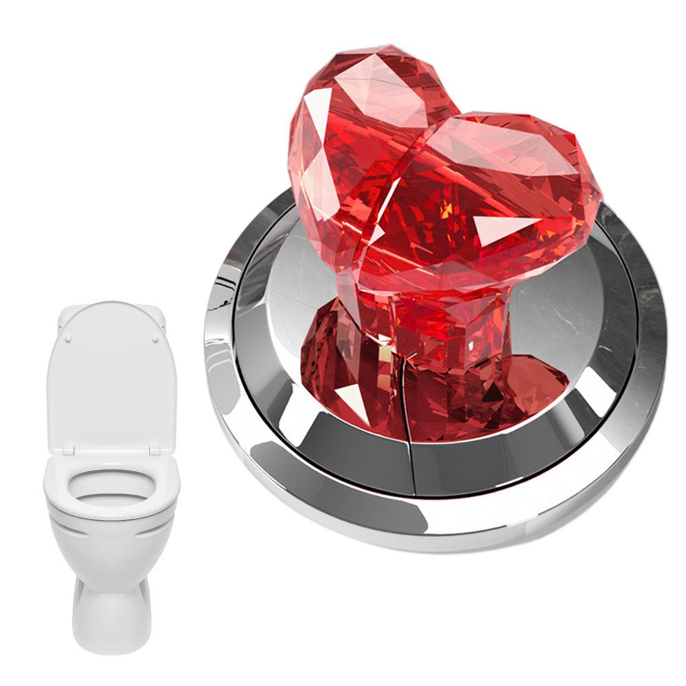 Кнопка смыва для унитаза в форме сердца Инструмент для нажатия в форме сердца Для замены кнопки смыва Унитаз Многоразовая кнопка смыва Замена для