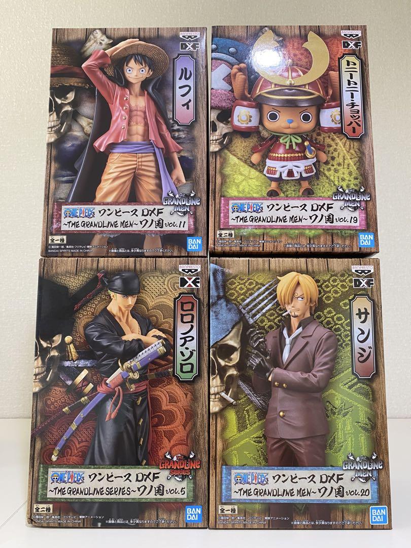 

[USED] One Piece DXF Wano Country Luffy Zoro Sanji Chopper Figures