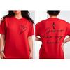 Handwritten Font Faith Cross Heart Graphic TShirt Women Summer Cotton Short Sleeve Christian Gift Casual Daily Life Outfit