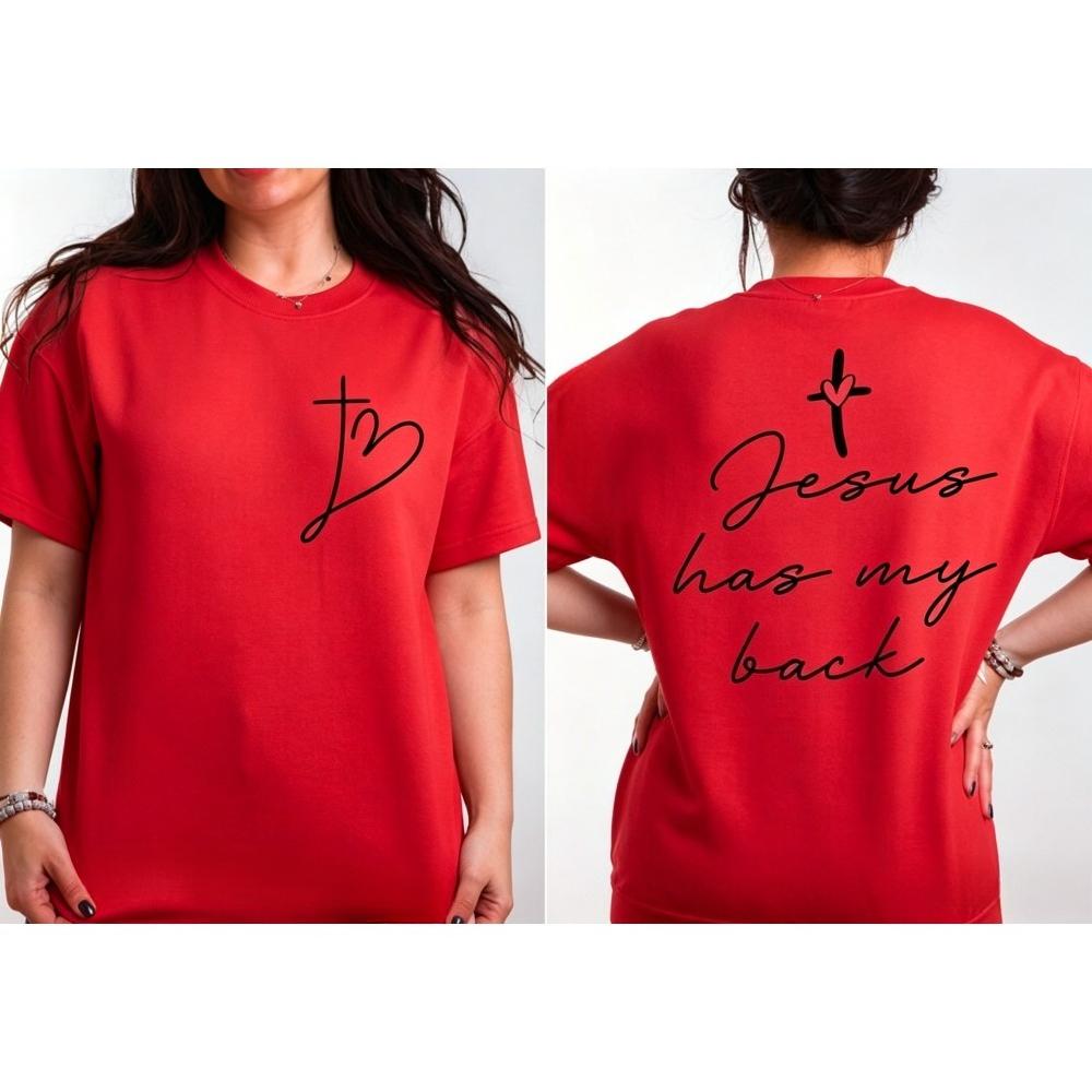 Handwritten Font Faith Cross Heart Graphic TShirt Women Summer Cotton Short Sleeve Christian Gift Casual Daily Life Outfit