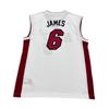 Adidas X NBA Collaboration Miami Heat James Fashion Comfortable Soft Skin-Friendly Basketball Jersey Unisex Jersey White 7818A-331-AEB1382