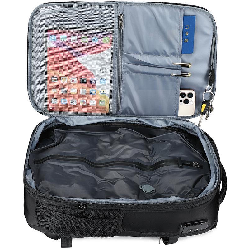 17-Inch Waterproof Anti-Theft Laptop Backpack: Expandable, Large Capacity for Casual Business Commutes