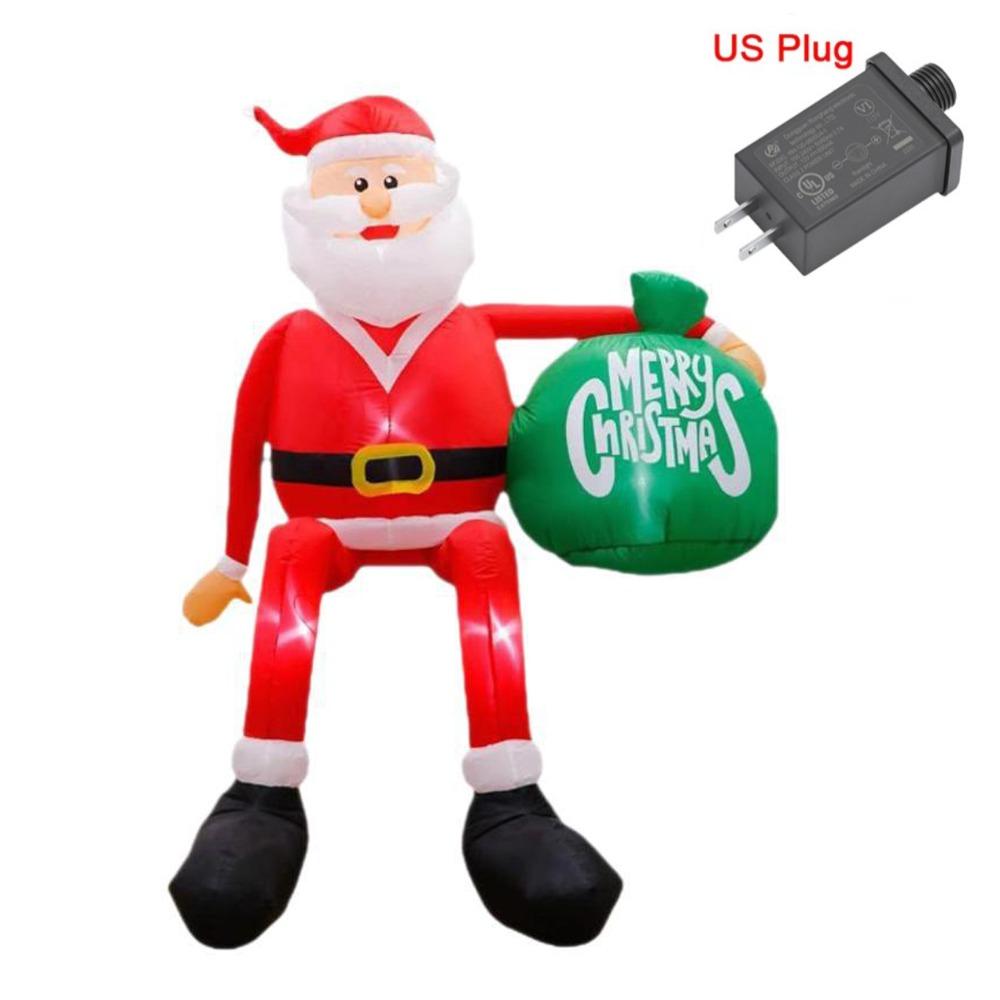 Christmas Decor Oxford Christmas Inflatable Dolls LED Light DIY Christmas Inflatables Decor Lighted Dolls Indoor Party