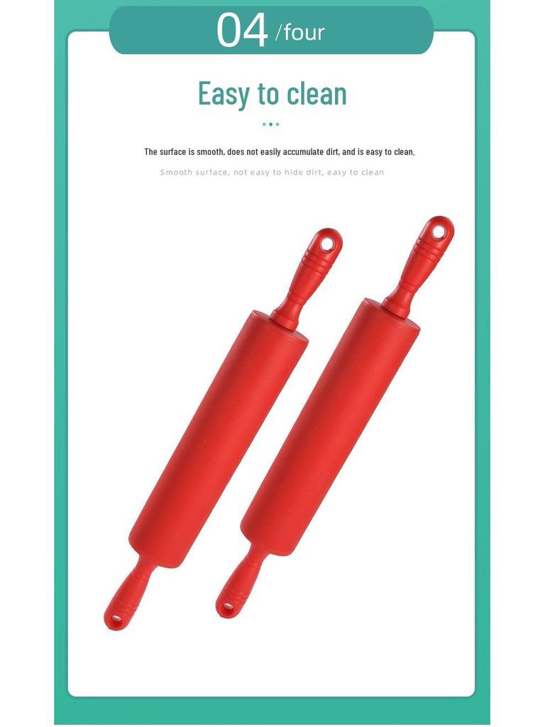 Non-stick Silicone Rolling Pin Set: Large & Small Rollers for Home Baking