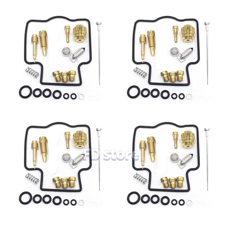 4set Fit for Kawasaki Ninja ZX-11 ZZR1100 ZZ-R 1100 1990-2001 Motorcycle Carburetor Repair Kit