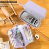 Dual-Compartment Large Capacity Student Pencil Case