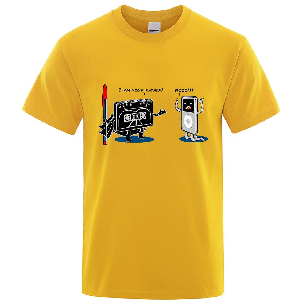 Funny Music Player Male Tops Summer Loose T-Shirt Cotton Crewneck T-Shirt Hip Hop Tee Clothes High Quality T-Shirts Man New