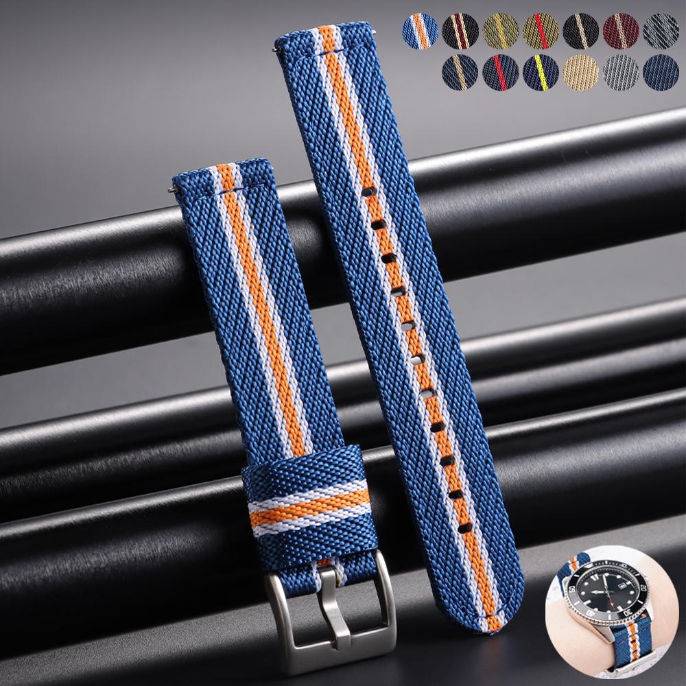 Nylon Strap for Tudor Woven Canvas Watchband 20mm 22mm for Omega for Seiko Men Military Sport Belt Quick Release Fabric Bracelet