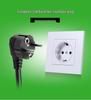 European Standard 35cm 1-to-2 Three-Pin Male & Female Socket Extension Cord, 1.5mm² Power Cable