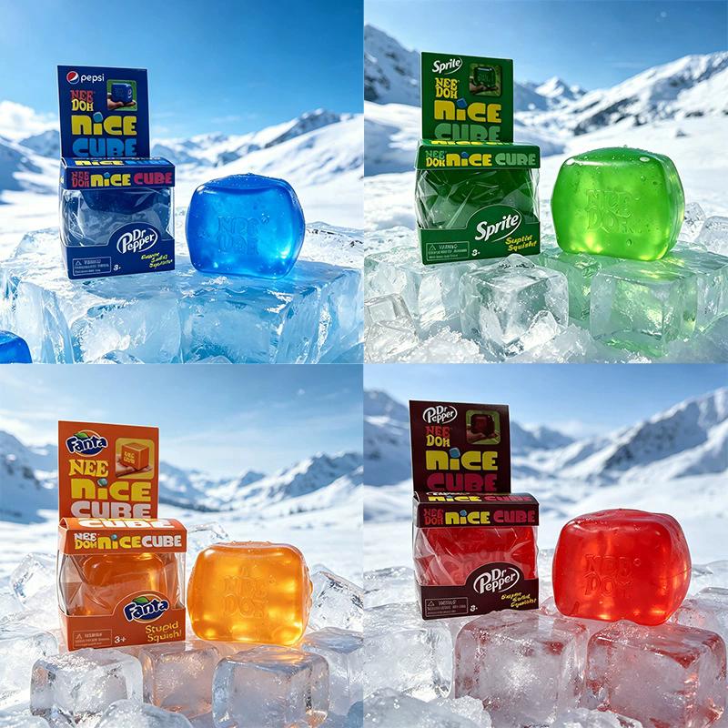 Interesting Toys Red 2026 New Nee Doh Nice Cube Sensory Stress Reliever Fidget Tool For Anxiety & Focus Desk Sensory Cube For Adults & Kids
