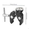 Locking Jaw Mount with THandle Adjustable Metal Camera Clamp Compact for Videographers, Content
