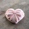 Peach Heart Valentine's Day Love Mousse Cake Mold Single Bow Love Silicone Mold