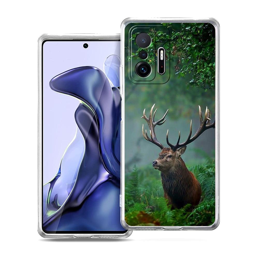 Camouflage-Handyhülle für die Hirschjagd für Xiaomi 14 13 12 Lite Mi 11 11X 13T 12T 11T Hülle für Poco X5 X4 X3 NFC F5 F4 M4 Pro 5G Schale