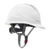 Atmungsaktiver weißer Bauhelm für Herren mit individuellem Druck