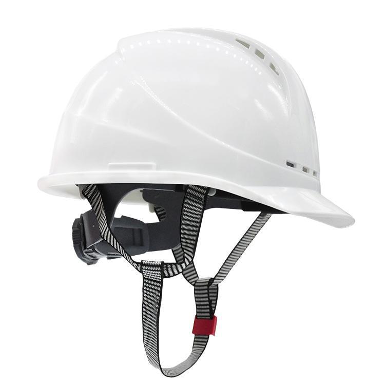 Atmungsaktiver weißer Bauhelm für Herren mit individuellem Druck