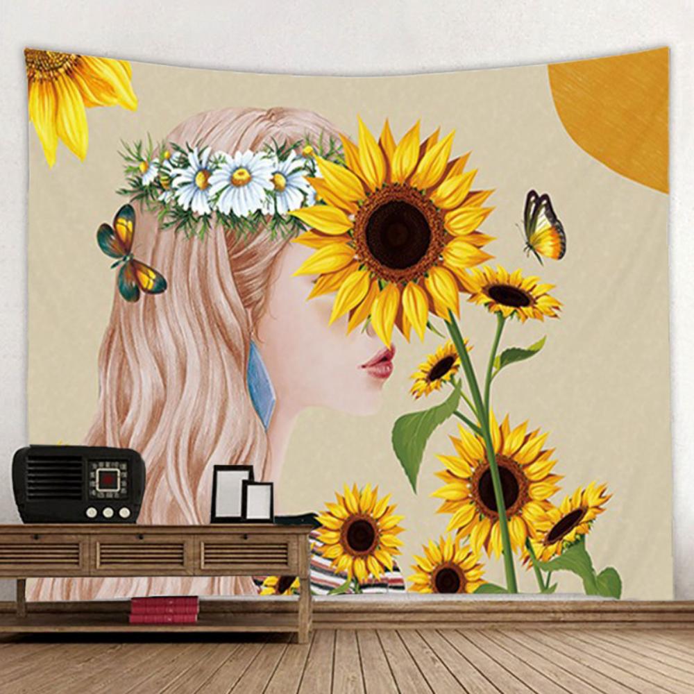 Nordic Light Luxury Style Background Fabric, Living Room Hanging Cloth, Bedroom Decoration Painting, Room Wall Cloth, Tapestry