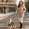 PINA Dog Coat for Small Medium Large Dogs, Waterproof Dog Winter Jacket with Built in Harness Dogs Winter Coat, Puppy Cold Weather Coats with Plush