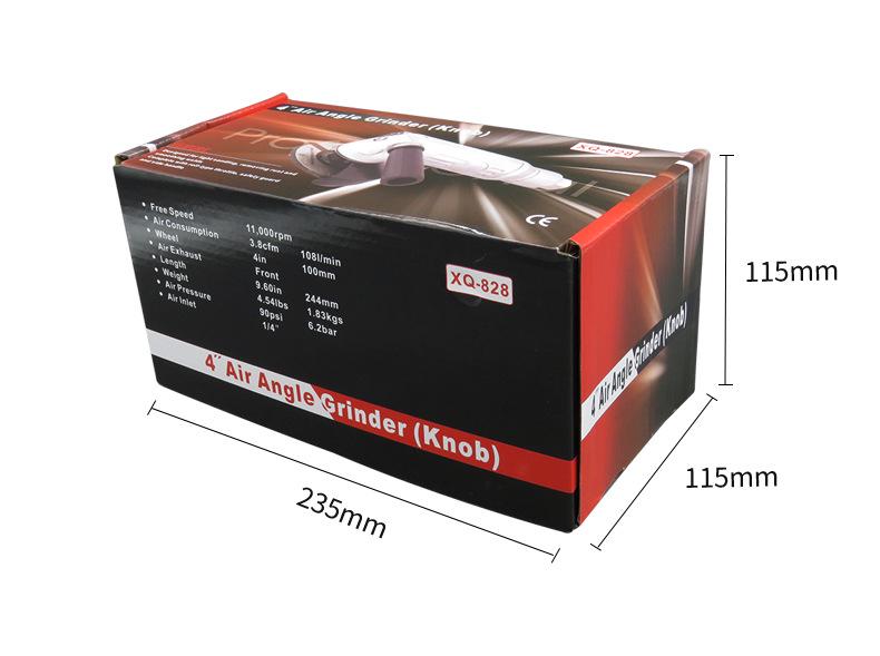 Gaobao 4" Pneumatic Angle Grinder & Polisher - Industrial Grade Air-Powered, 100mm Grinding Wheel & Sander