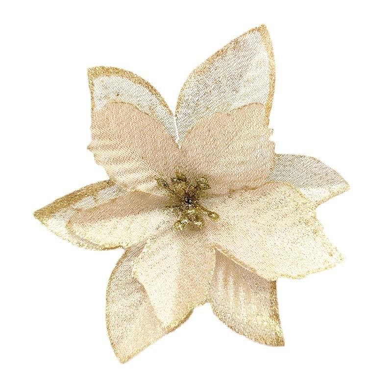 Premium Christmas Decorative Floral Wreath With Glittery Three-layer Design For Festive Cheer