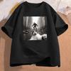 Scared Cat Graphic Print TShirt Unisex Clothing Summer Funny Meme Short Sleeve Tops Women Casual Fashion Oversize Tshirts