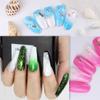 Arte Clavo Double-ended Nail Art Brush Set Gradient Pen Sponge Painting Dotting Tool Acrylic Pen With 4 Replace Sponge Heads New