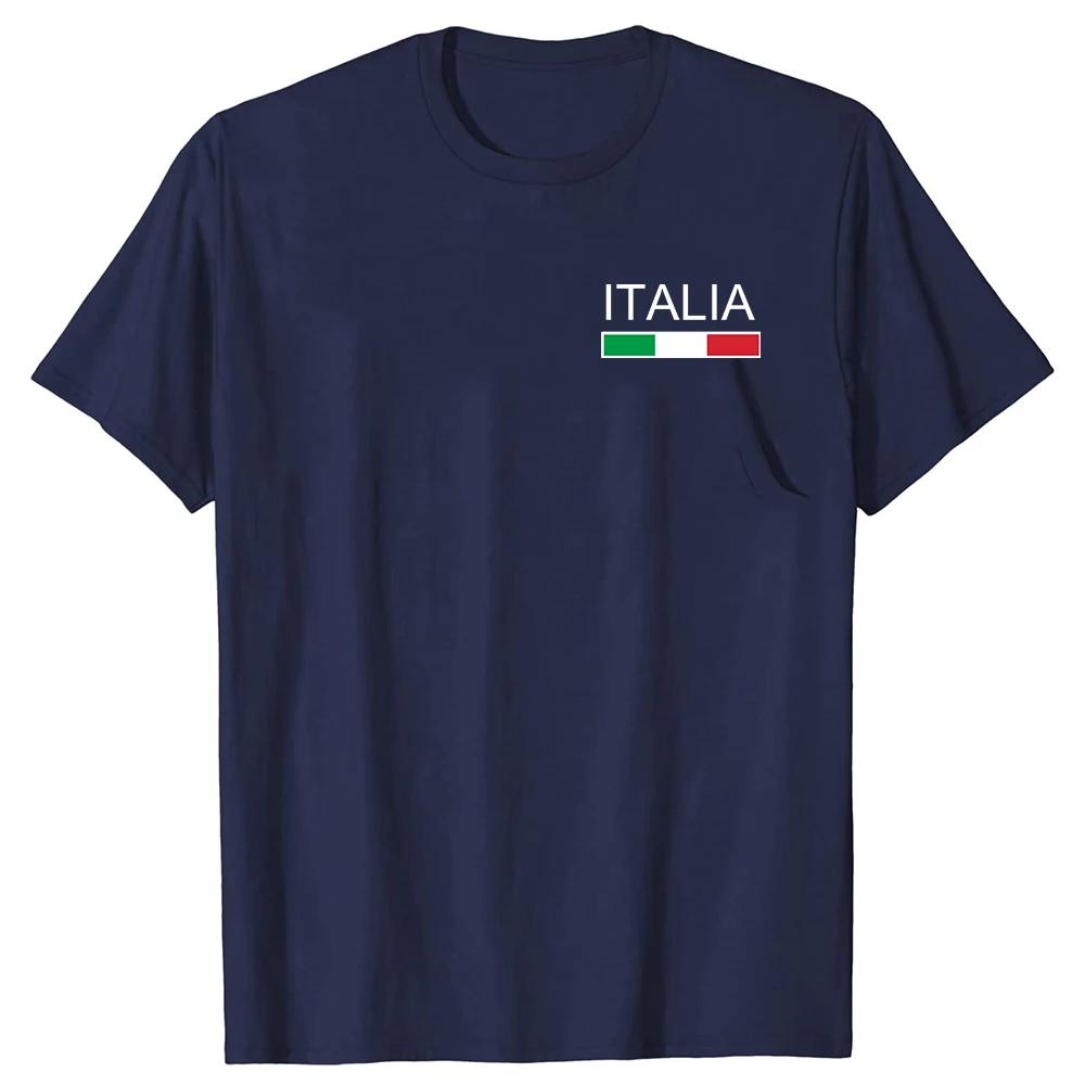 Italia Flag Italian T Shirts Summer Style Streetwear Short Sleeve Italy Italiano Family Birthday Gifts T-shirt Mens Clothing