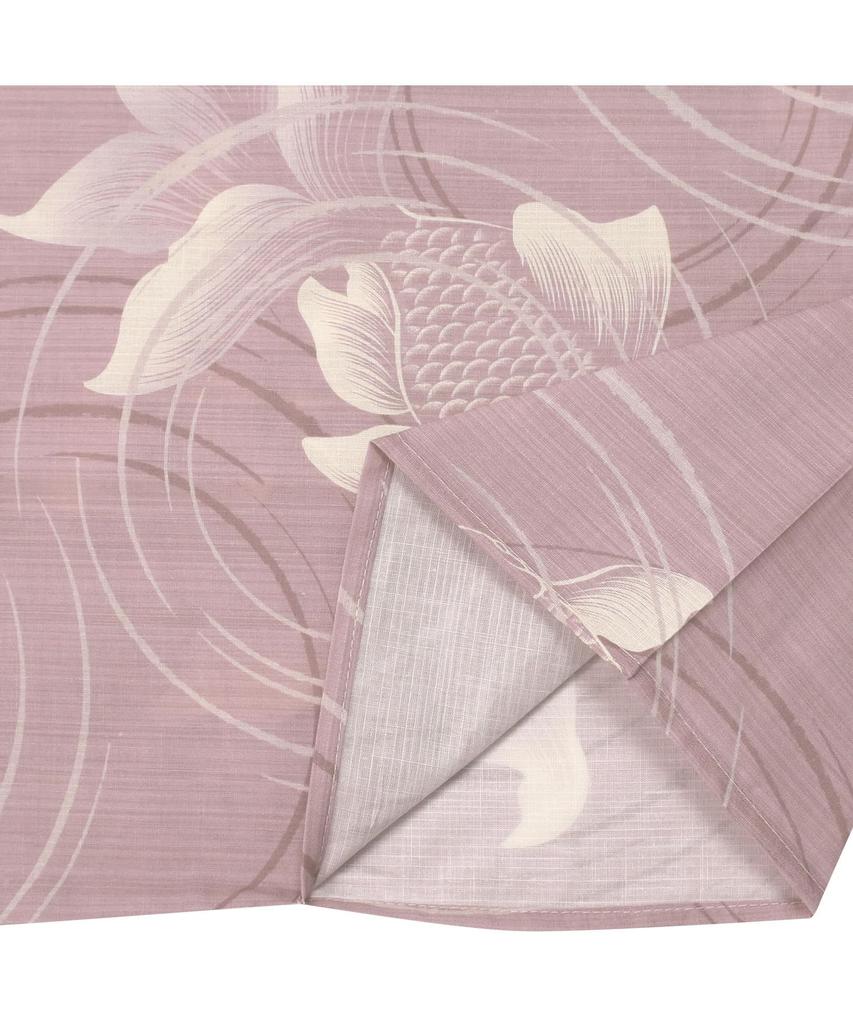 Yukata change set heiko H light pink one size fits [KYOETSU] set, weave, unbleached, 2-piece (yukata, obi), women's (4. goldfish, all)