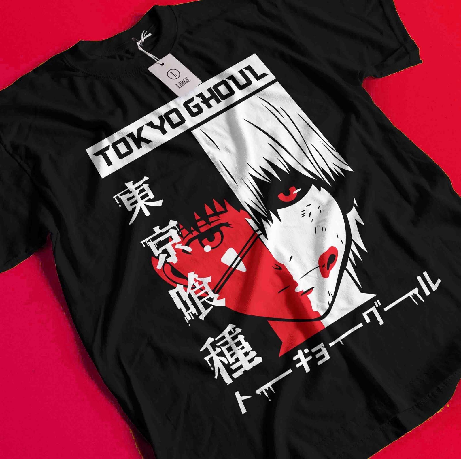 

Футболка Tokyo Ghoul Футболка Кен Канеки Футболка Джузо Сузуя Аниме Манга Ужасы Унисекс Футболка BB1038 3XL