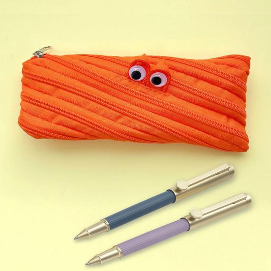 Pencil Case Multifunctional Storage Bag Smooth Zipper Large Opening Pencil Pouch for School Travel Cosmetic Glasses Stationery Organizer
