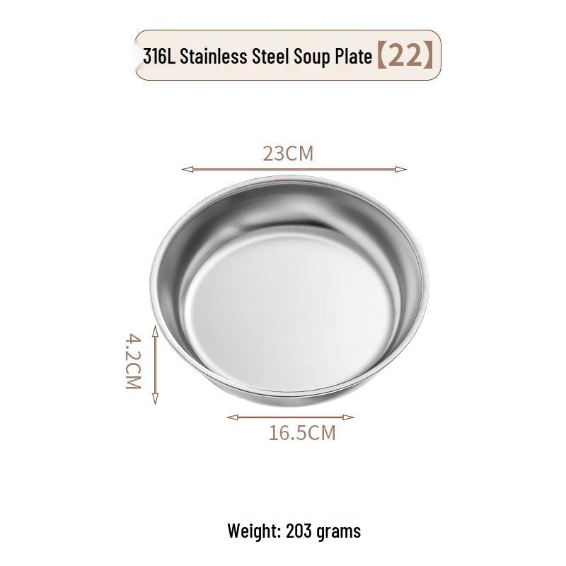 Wuhe Round Flat Iron Serving Tray