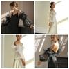 Black Color Bridal Sleeves Mesh Wedding Accessories High Quality Bride Removable Sleeves  Party
