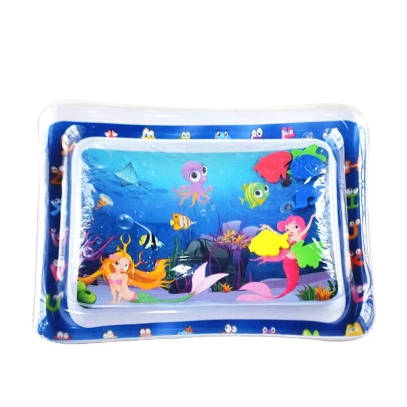 

Large Baby Playing Water Mat Inflatable Water Cushion Baby Play Mat Inflatable Tummy Time Mat Early Education Water Cushion