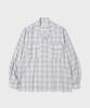 SHIRTER Fluid Check Boxy Shirt (Grey)