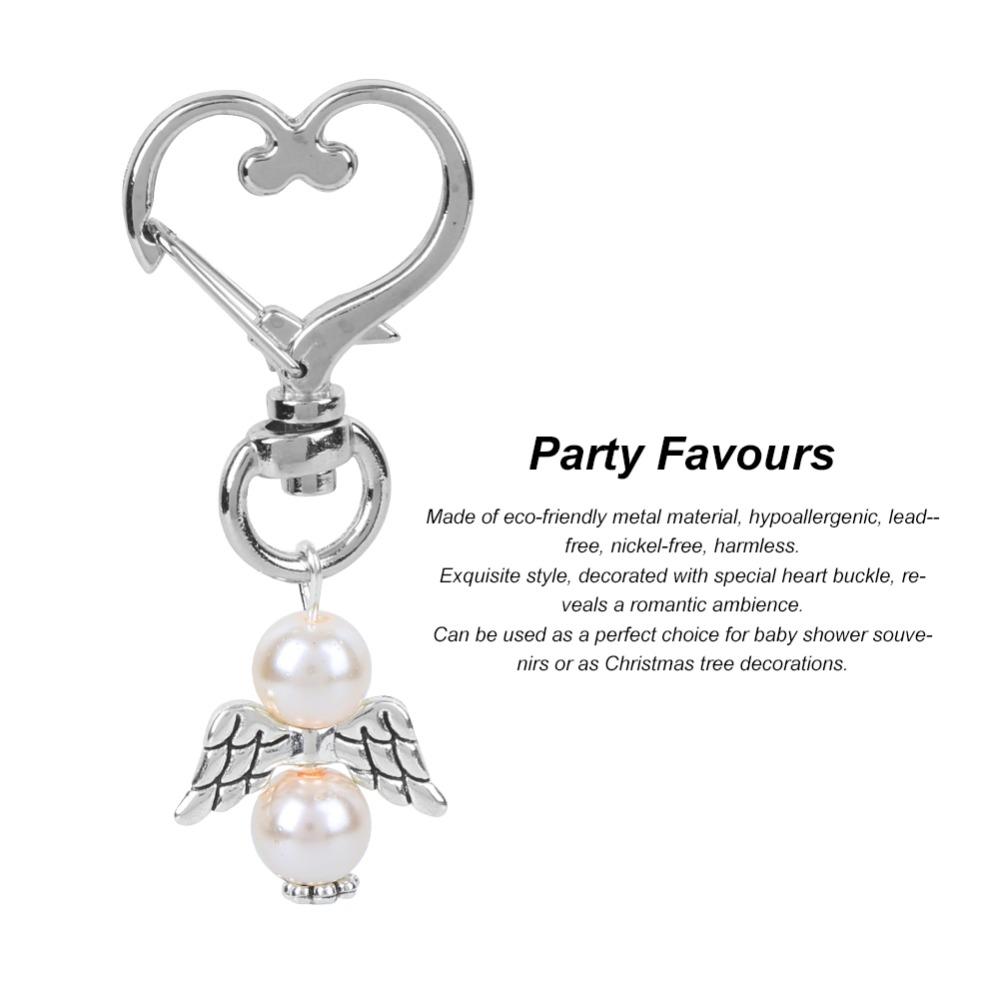 10pcs White, Pink, Blue Alloy Guardian Angel Charm Wedding Ceremony Favor for Guests