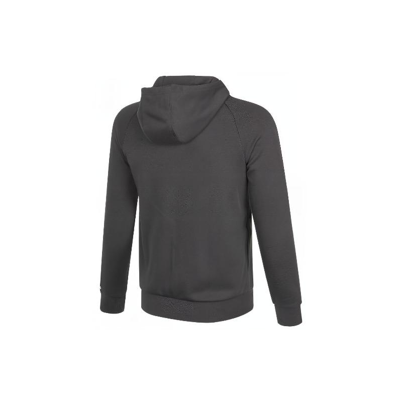 Adidas Originals Logo Print Hoodie Long Sleeve Kids Tops Gray H32388