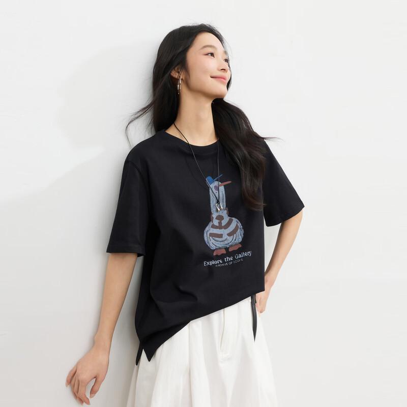 Elva  Island Casual Printed Women s Short Sleeve T-shirt M