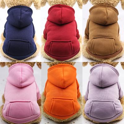 Solid Pet Dog Hoodies Warm Clothes for Small Dogs Puppy Coat Outfit Pet Clothes Sweatshirts for Large Dog Chihuahua Cat Custume