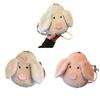 Plush Pig Crossbody Bag Cute Piggy Shoulder Bag Fluffy Animal Sling Bag with Strap Soft Phone Bag Crossbody Purse for Travel Shopping